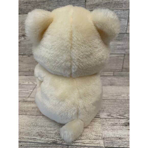 RUSS Love Pals - Get Well Soon Plush Teddy Bear Cream Colored w/ Pink Tissue Box - Picture 4 of 10